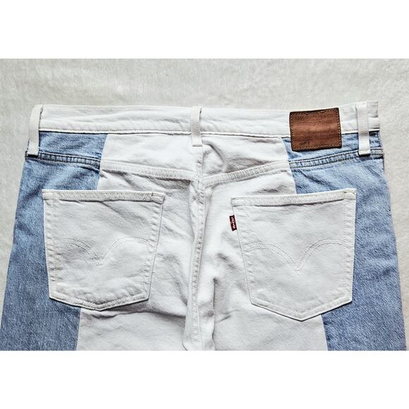 LEVI'S Premium 501T taper lt-wash free people cropped goop jeans $128 W32 x L26 - Picture 8 of 14